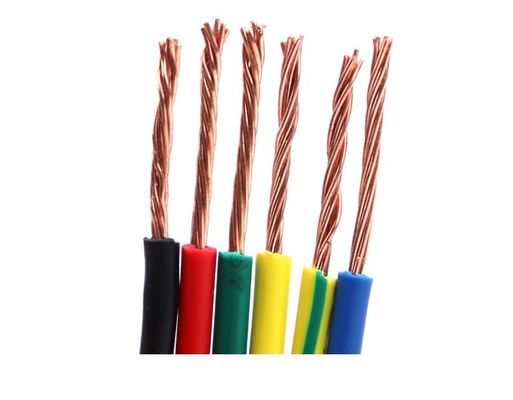 Le PVC de BT 2.5MM a isolé les câbles industriels qu'IEC60227 a échoué le fil de masse de cuivre