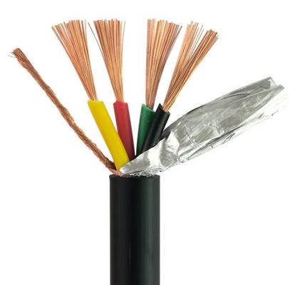 le câble isolé RVVP de PVC 0.5-25Mm2 a étamé le bouclier tressé de câblage cuivre