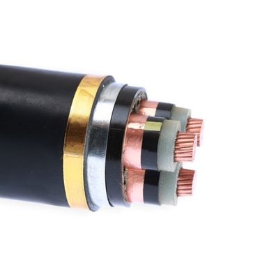 La SWA XLPE a isolé le fil moyen de tension du cable électrique N2XBY avec l'écran de cuivre de bande