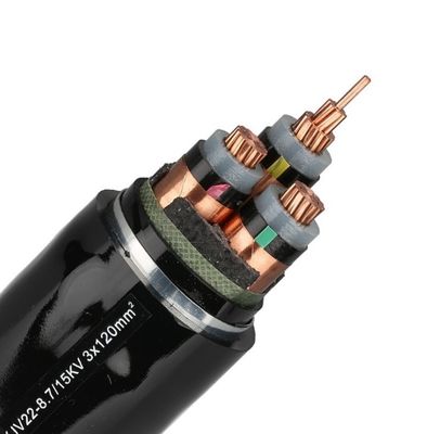 Norme blindée du câble isolé IEC60502 du câble YJV22 XLPE de bande en acier de HT