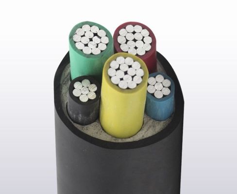 Le PVC du CEI a isolé la veste de PVC en aluminium de câble du noyau VLV NAYY du fil 5