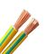 PVC 450/700V vert jaune a isolé le câble de masse de la terre de CU de fil électrique